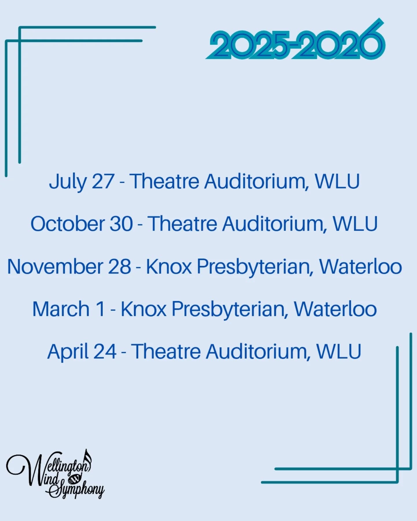 Here are some dates to add to your calendars for next year - more details to follow soon!
Happy Tuesday!