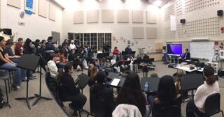 Viet Cuong arrived late Tuesday night and is already having an incredible impact with many groups of students! Yesterday, Viet spent time working with students at Huron Heights Secondary School and Guelph Collegiate Vocational Institute (pictured here). During his stay, Viet will continue to inspire students in private and large group formats in Toronto, Stratford, Woodstock, and of course, Waterloo. 

The members of the Wellington Wind Symphony are also looking forward to working with Viet and performing three of his pieces at tonight’s dress rehearsal in preparation for tomorrow’s concert at Knox Presbyterian Church in Waterloo! You too can be inspired by attending a special pre-concert Q&A session with Viet at Knox at 6:30 pm! All you need for entry is your concert ticket - available online and at the door! 

The Wellington Wind Symphony is passionate about community outreach. Come see why tomorrow night! 

📆 November 28th
⏰ Q&A Chat at 6:30 pm, Sanctuary Doors open at 7:00 pm, Concert starts at 7:30 pm
📍 Knox Presbyterian Church (50 Erb St, W, Waterloo)
📣 FREE parking at the church and at the library across the street

🎟 Tickets available at: https://wellingtonwindsymphony.ca/evergreen/