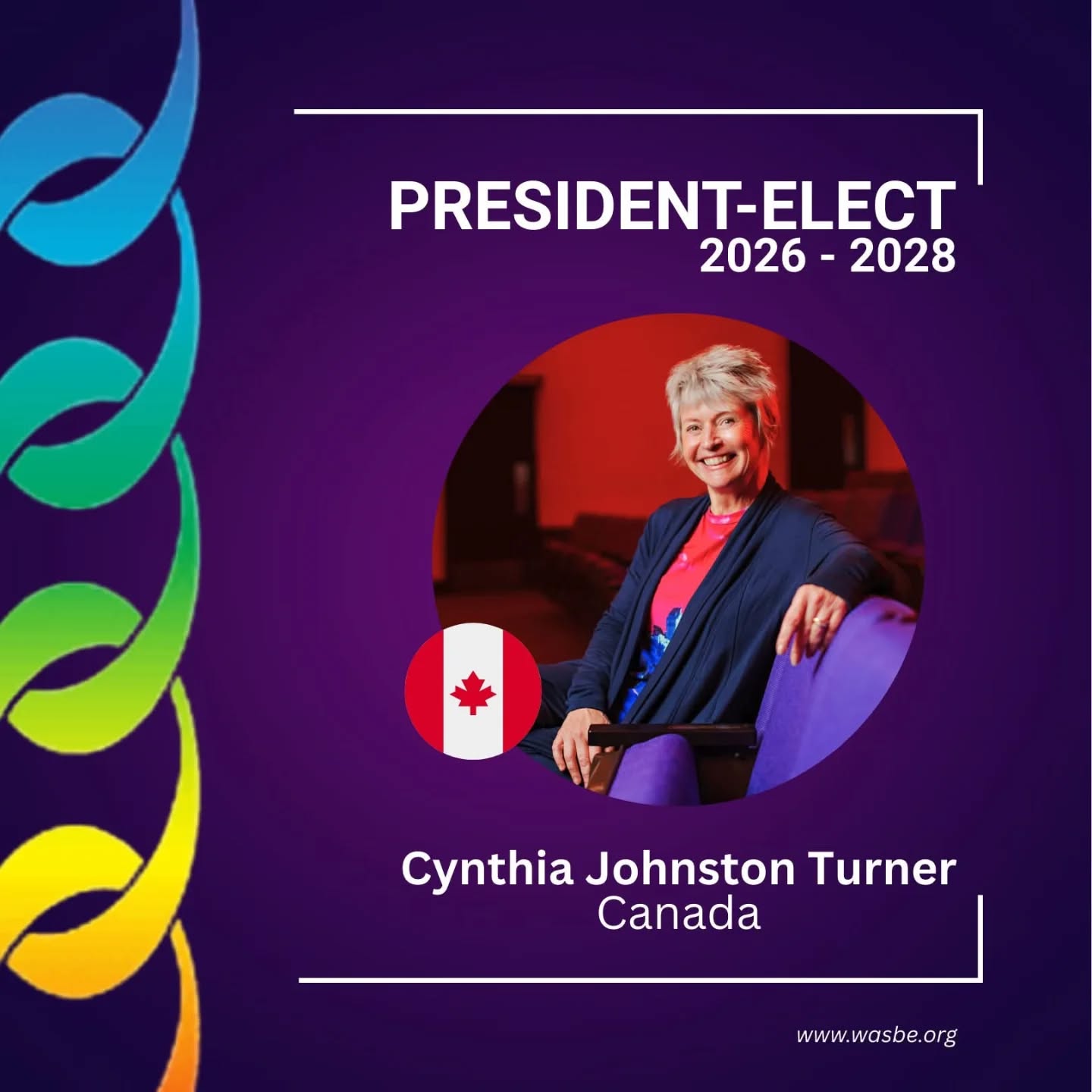 We are so proud of our Artistic Director and Conductor, @cjohnstonturner ! She will do a fabulous job working with this incredible board to further the great work happening at @wasbe1 - World Association for Symphonic Bands and Ensembles!