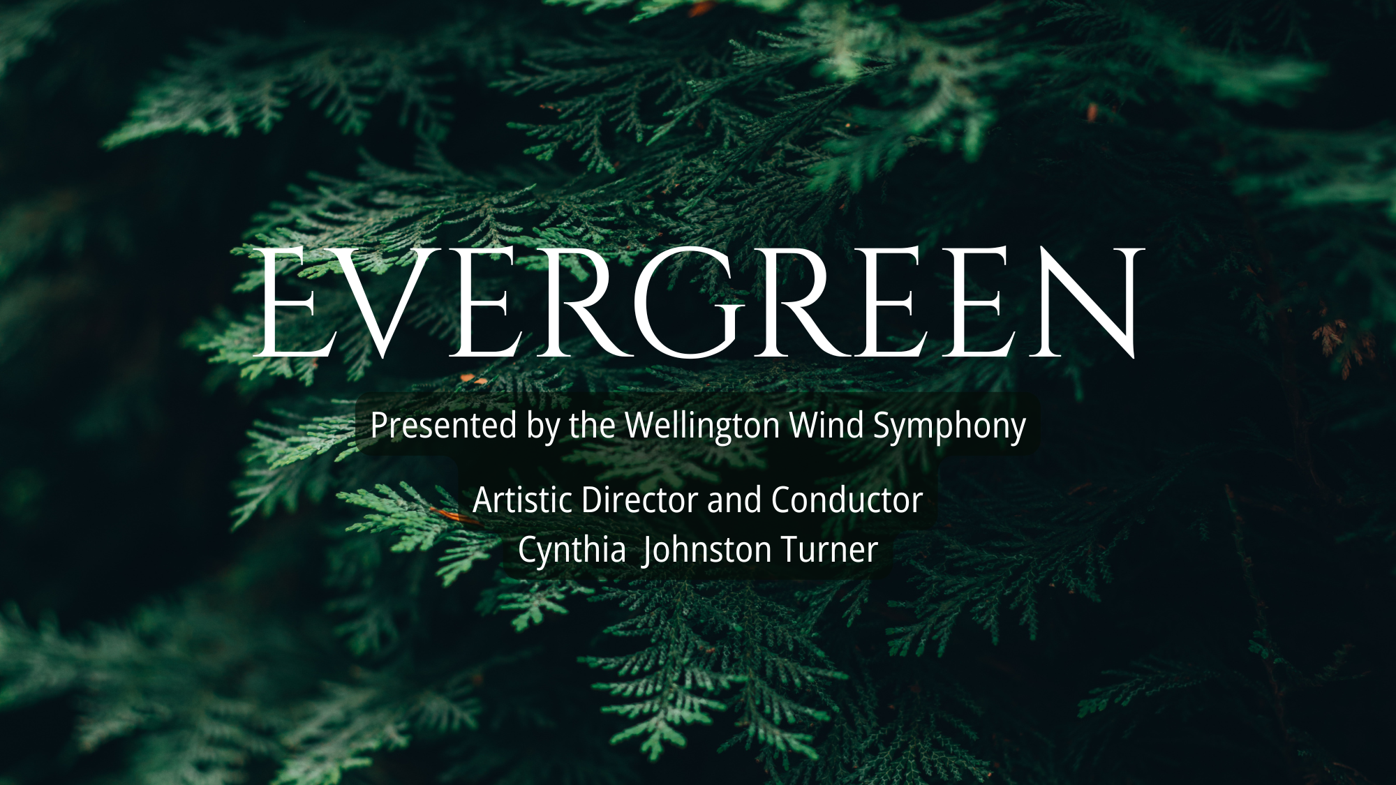 Evergreen Concert Heading